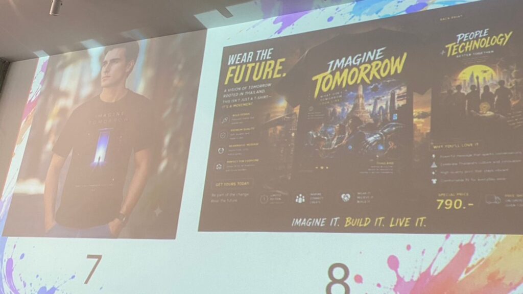 ภาพตัวอย่างการออกแบบเสื้อ โดย Adobe Firefly -2