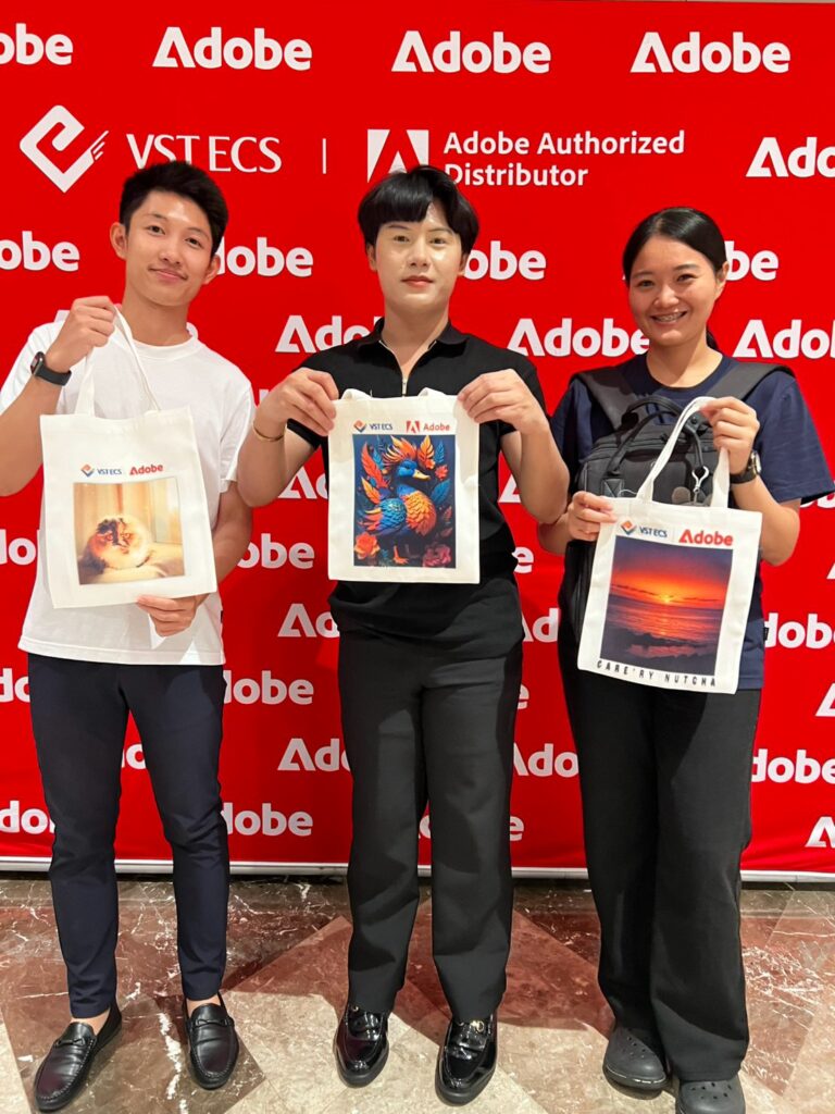 ลายบนถุงผ้า ออกแบบด้วย Adobe Express