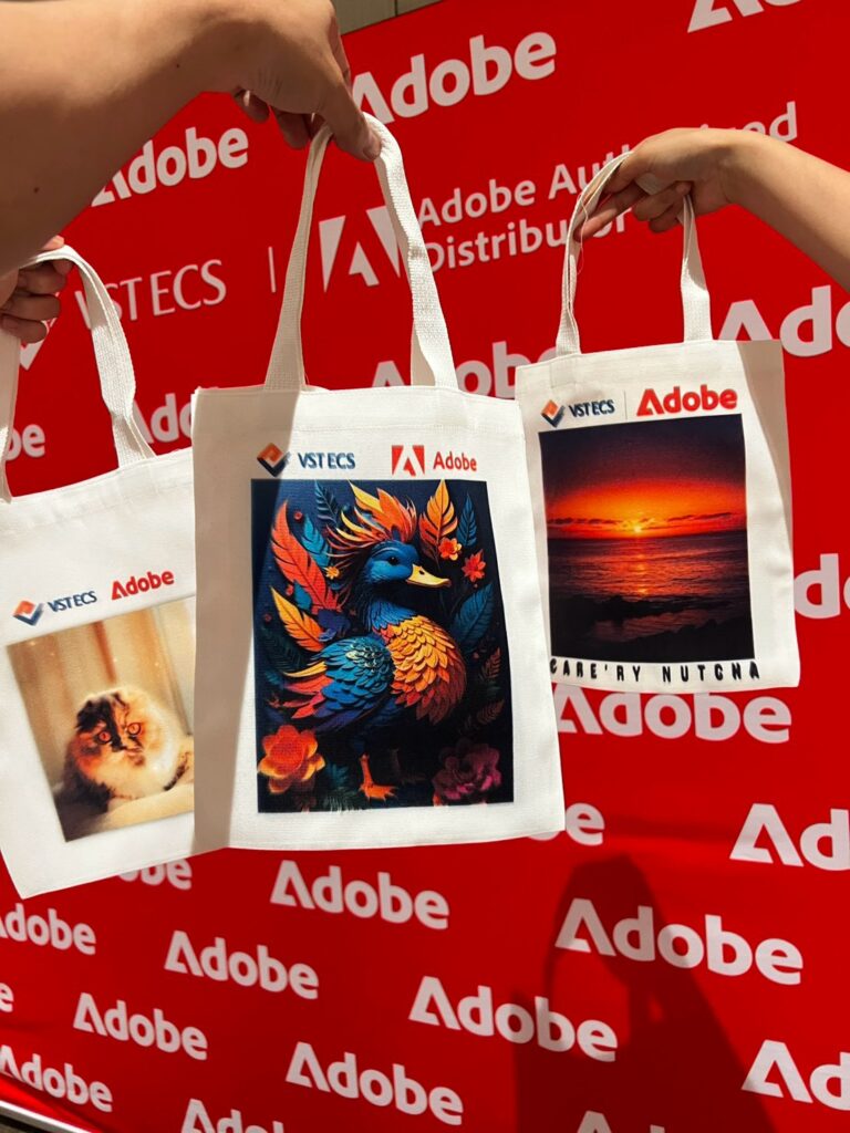 ลายบนถุงผ้า ออกแบบด้วย Adobe Express