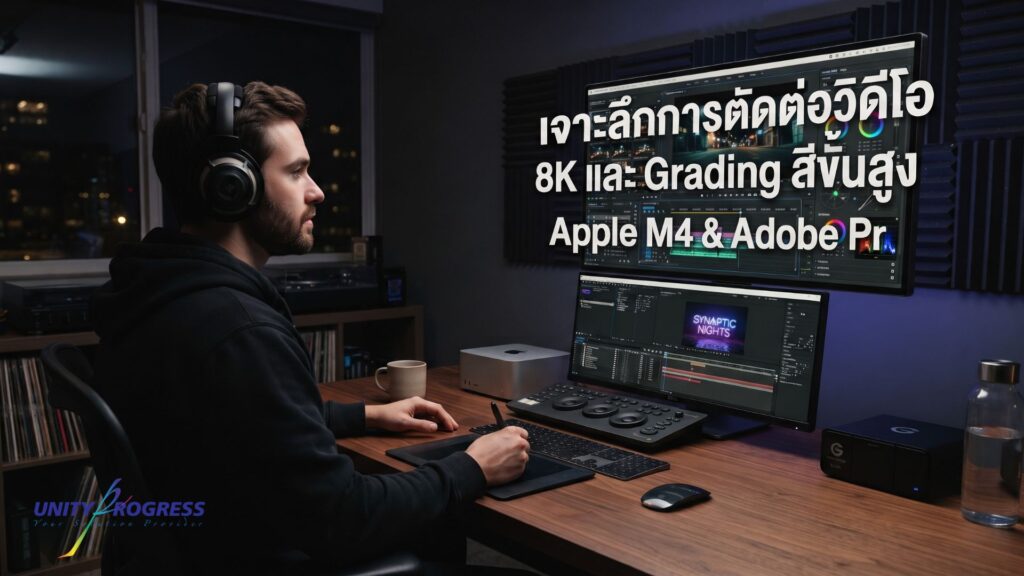 เจาะลึกการตัดต่อวิดีโอ 8K และ Grading สีขั้นสูงปี 2026 Mac Studio M4