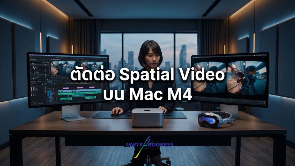 ตัดต่อ Spatial Video ผลิตคอนเทนต์ 3D บน Mac Studio M4