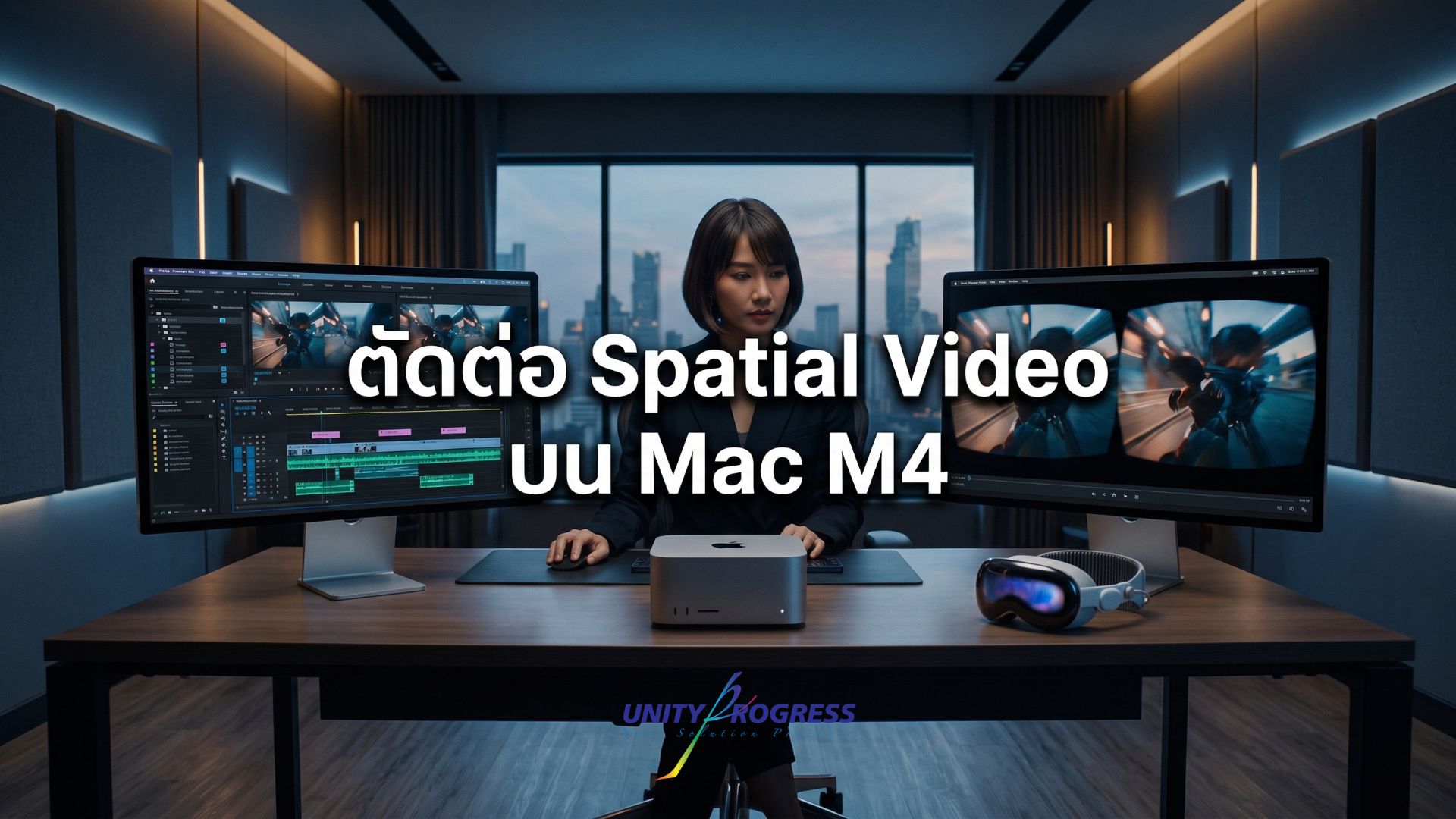 ตัดต่อ Spatial Video ผลิตคอนเทนต์ 3D บน Mac Studio M4