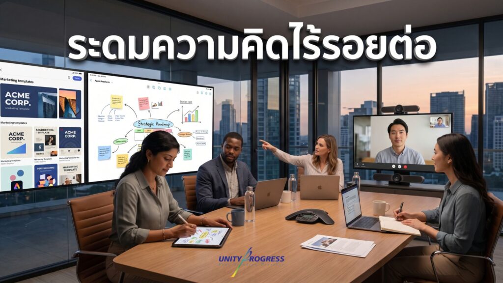 ระดมความคิดยุคไฮบริด: วางกลยุทธ์ด้วย Freeform และ iPad Pro