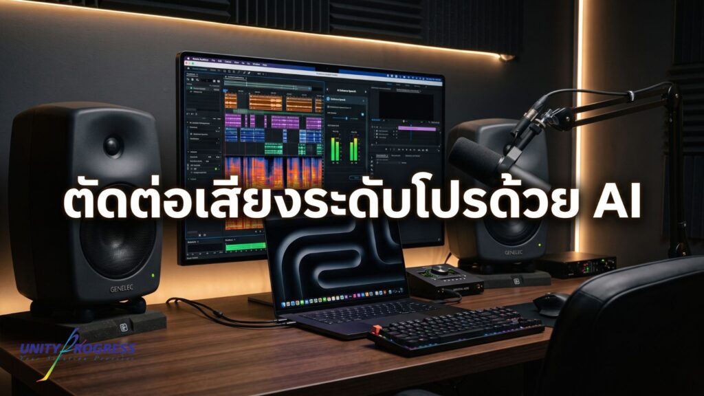 สตูดิโอเสียงและพอดแคสต์ 2026 อัปเกรดเสียงด้วย Adobe AI บน Mac M4